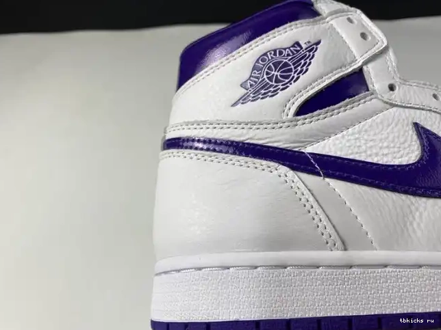 Rep TB RETRO AIR CD0461-151 COURT JORDAN 1 PURPLE HIGH 0414